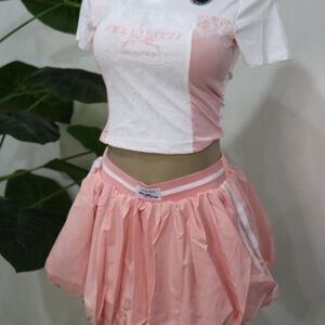 Pink & White Two-Piece Set